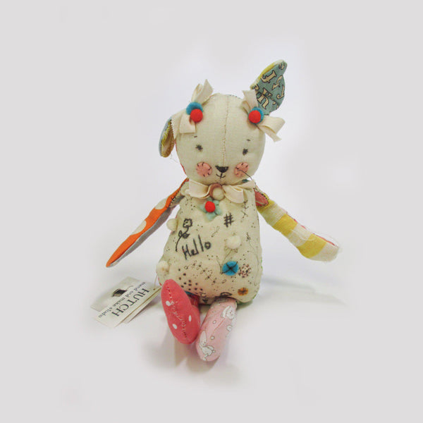 Hutch Studio - Hello Puppy Sitting - One Of A Kind Puppy-HutchStudio Original-SKU: HS8A - Bunnies By The Bay