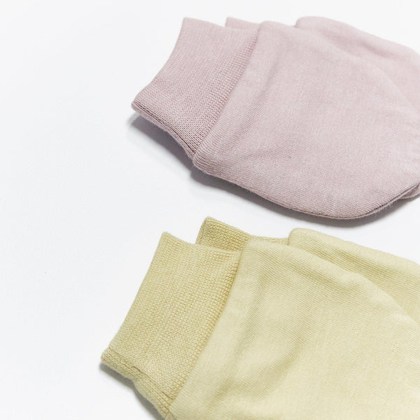 Kudaa Organic Baby Mitten Set - Wood Rose & Green Tea-Clothing-SKU: 910097 - Bunnies By The Bay