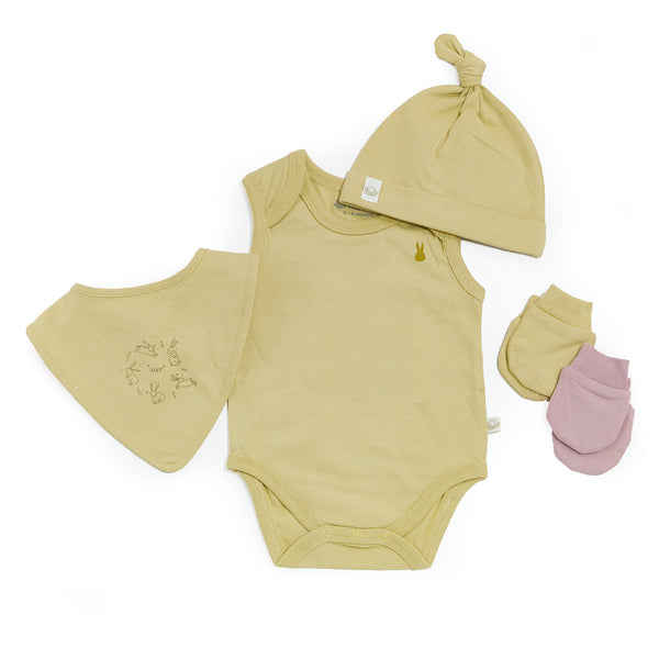 Organic Newborn Essentials Gift Set - Green Tea-Gift Set-SKU: 910138 - Bunnies By The Bay