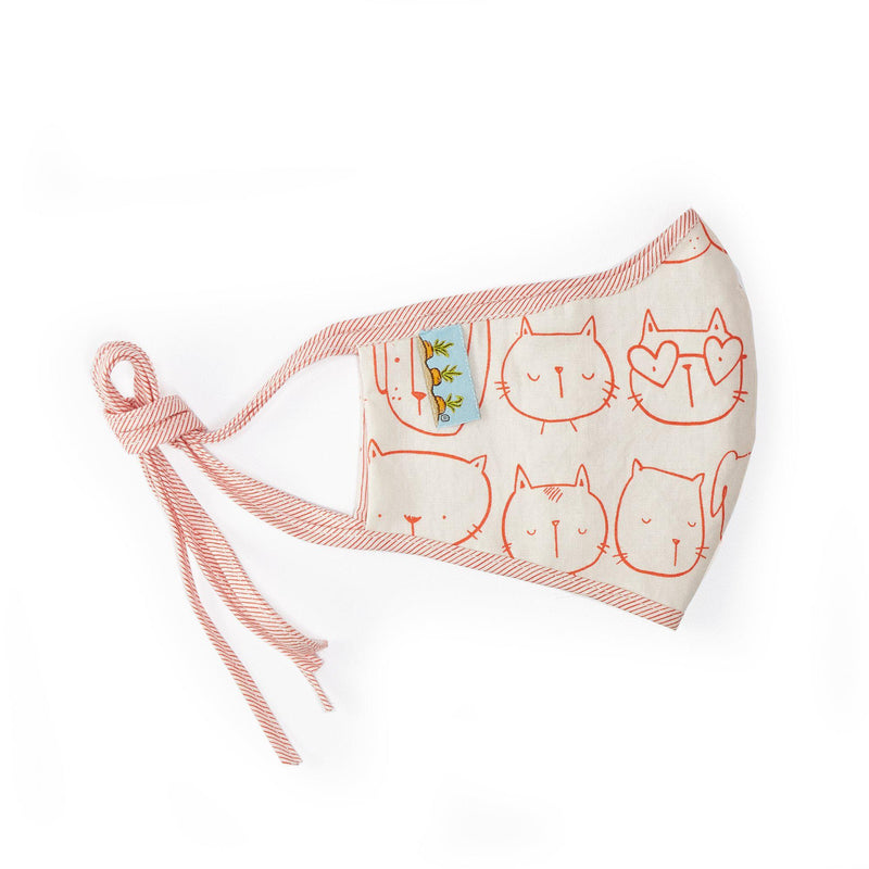 Adult Cloth Face Mask - Cool Cats-Face Mask-SKU: AdultCatMask - Bunnies By The Bay