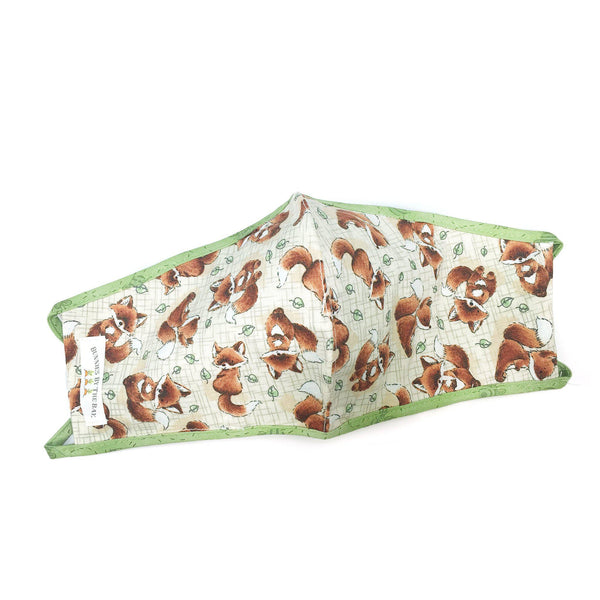 Adult Cloth Face Mask - Friendly Foxy-Face Mask-SKU: - Bunnies By The Bay