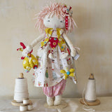 Hutch Studio -Bessie and Bundoll - Make and Mend One of a Kind Doll-HutchStudio Original-Bunnies By The Bay