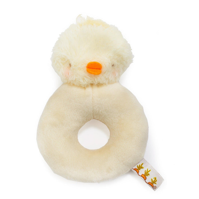 Image of Ducky Yellow Ring Rattle - Carrots® Collection-Rattle-Bunnies By The Bay-bbtbay