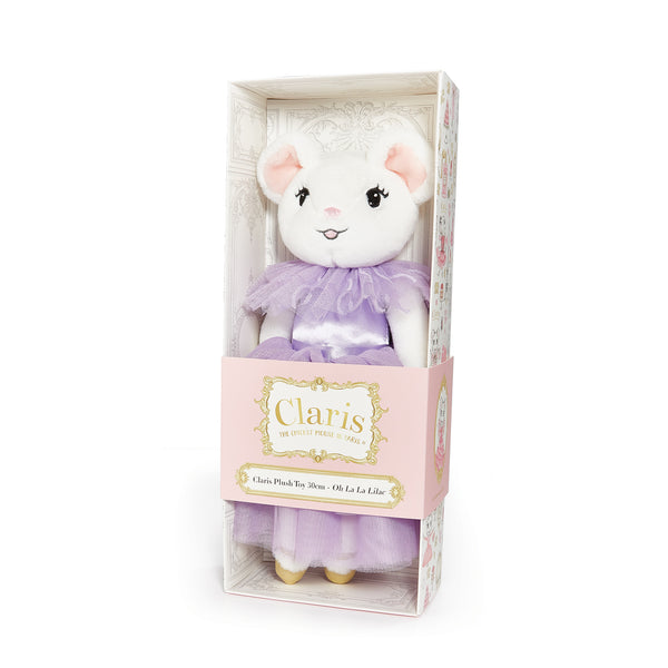 Claris The Mouse - Oh La La Lilac Plush Doll-SKU: CLAR2100 - Bunnies By The Bay