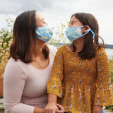 Bunny Clouds Cloth Face Mask for Adults and Kids-Good Friends Farm-SKU: - Bunnies By The Bay