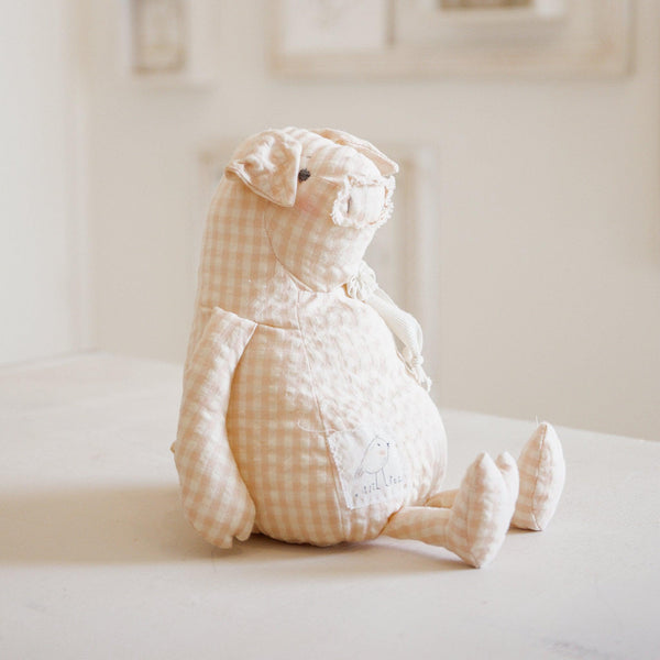 Hutch Studio Original - Sweet Peach - Hand-Crafted Cotton Pig-Hutch Studio Original-SKU: HS316 - Bunnies By The Bay