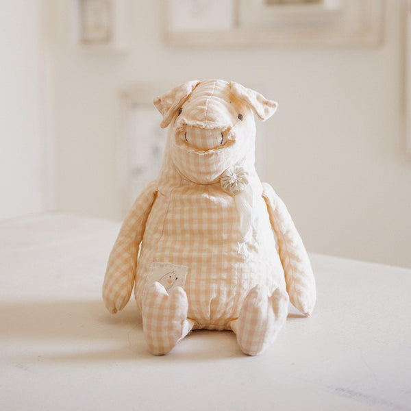 Hutch Studio Original - Sweet Peach - Hand-Crafted Cotton Pig-Hutch Studio Original-SKU: HS316 - Bunnies By The Bay
