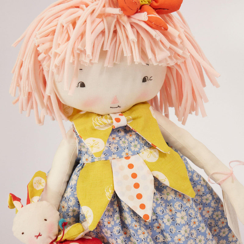 Hutch Studio - Belle Bluebell & Bun Bun - Make and Mend One of a Kind Doll-HutchStudio Original-SKU: HS00151 - Bunnies By The Bay