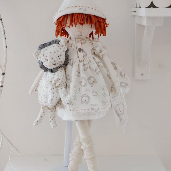 Hutch Studio Original - Lottie & Lionel - One of A Kind Doll-HutchStudio Original-SKU: HS21-45 - Bunnies By The Bay