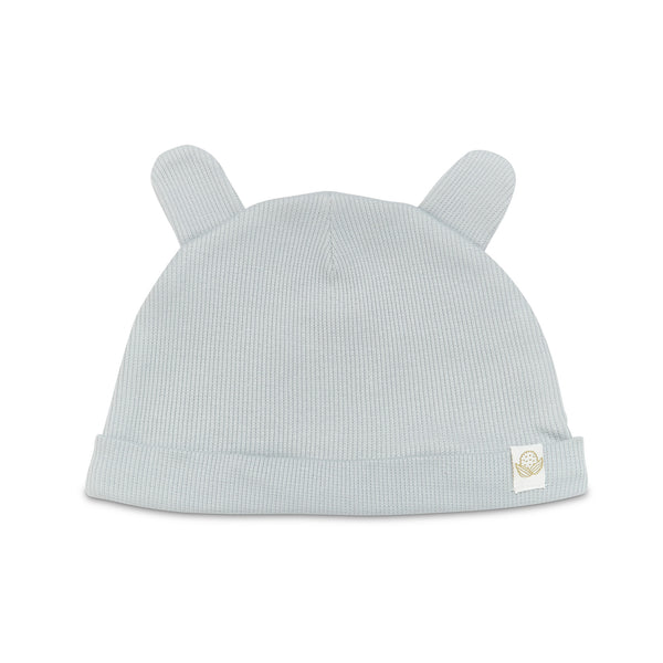 Kudaa Organic Bunny Ears Cap - Pearl Blue-Clothing-SKU: 910199 - Bunnies By The Bay