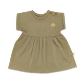 Kudaa Organic Short Sleeve Twirl Dress - Bayleaf-Clothing-SKU: 910314 - Bunnies By The Bay