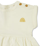 Kudaa Organic Short Sleeve Twirl Dress - Sugar Cookie-Clothing-SKU: - Bunnies By The Bay