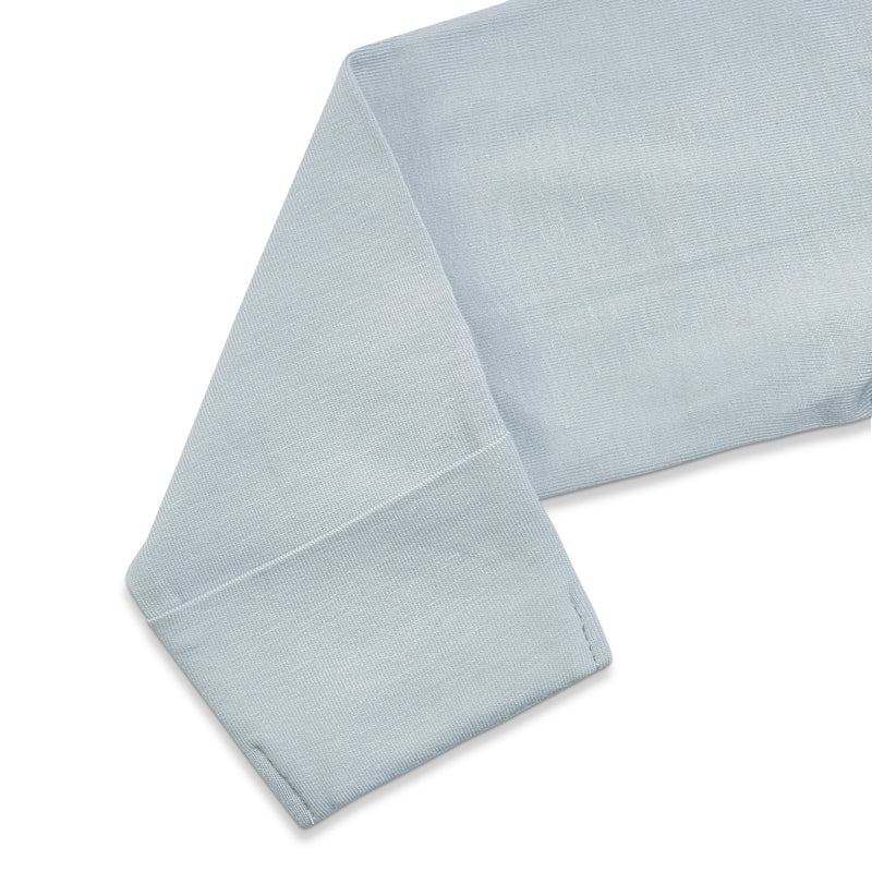 Kudaa Organic Long Sleeve Zippered Bunsie - Pearl Blue-Clothing-SKU: - Bunnies By The Bay