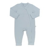 Kudaa Organic Long Sleeve Zippered Bunsie - Pearl Blue-Clothing-SKU: 910175 - Bunnies By The Bay