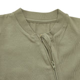 Kudaa Organic Long Sleeve Zippered Bunsie - Bayleaf-Clothing-SKU: - Bunnies By The Bay