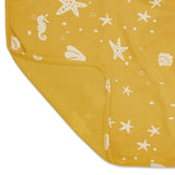 Kudaa Organic Print Receiving Blanket - Sunny Yellow-Clothing-SKU: 910212 - Bunnies By The Bay