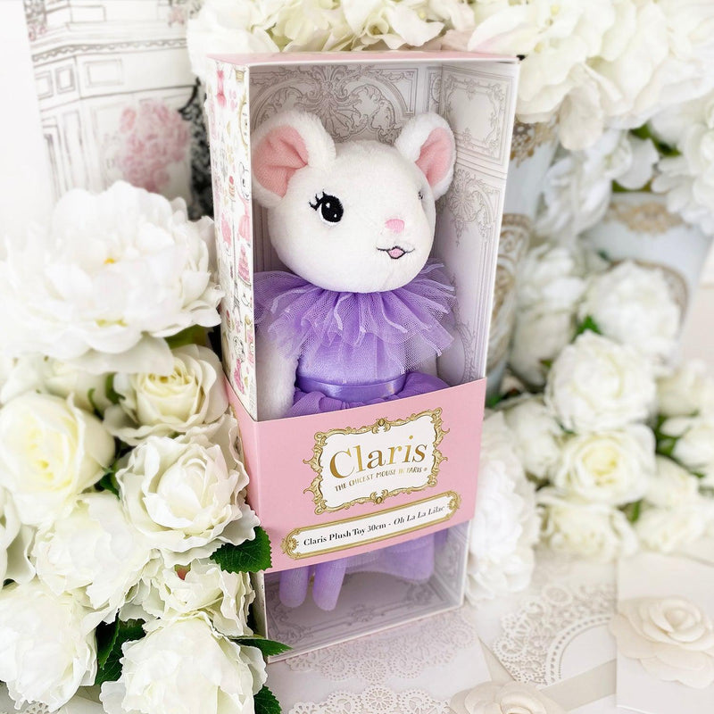 Claris The Mouse - Oh La La Lilac Plush Doll-Doll-SKU: CLAR2100 - Bunnies By The Bay