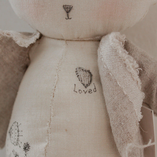 Hutch Studio Original - Loved Bunny - One of A Kind-HutchStudio Original-SKU: KK102 - Bunnies By The Bay