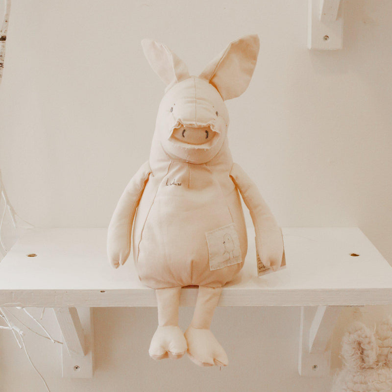 Hutch Studio - Lulu Pink - One of a Kind Pig-HutchStudio Original-SKU: - Bunnies By The Bay