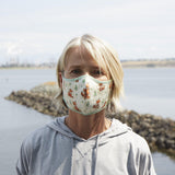 Foxy Cloth Face Mask for Adults and Kids-Face Mask-SKU: - Bunnies By The Bay
