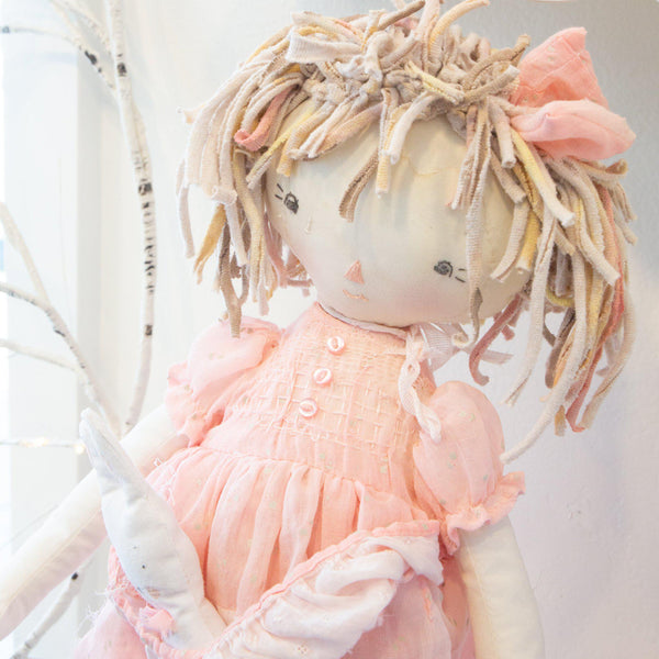 Hutch Studio Original - Pip Peony - One of a Kind Doll-HutchStudio Original-SKU: - Bunnies By The Bay