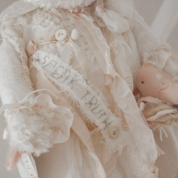 Hutch Studio Original - Purity - One of a Kind Bunny-HutchStudio Original-SKU: HS21-11 - Bunnies By The Bay