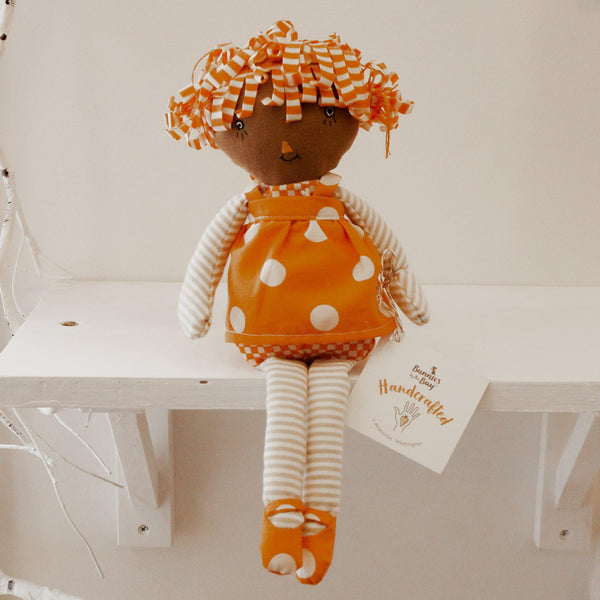 Hutch Studio - Raggedy Carotina 1 - One of a Kind Rag Doll-HutchStudio Original-SKU: - Bunnies By The Bay