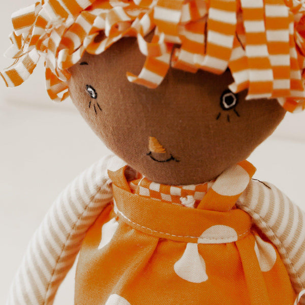 Hutch Studio - Raggedy Carotina 1 - One of a Kind Rag Doll-HutchStudio Original-SKU: - Bunnies By The Bay