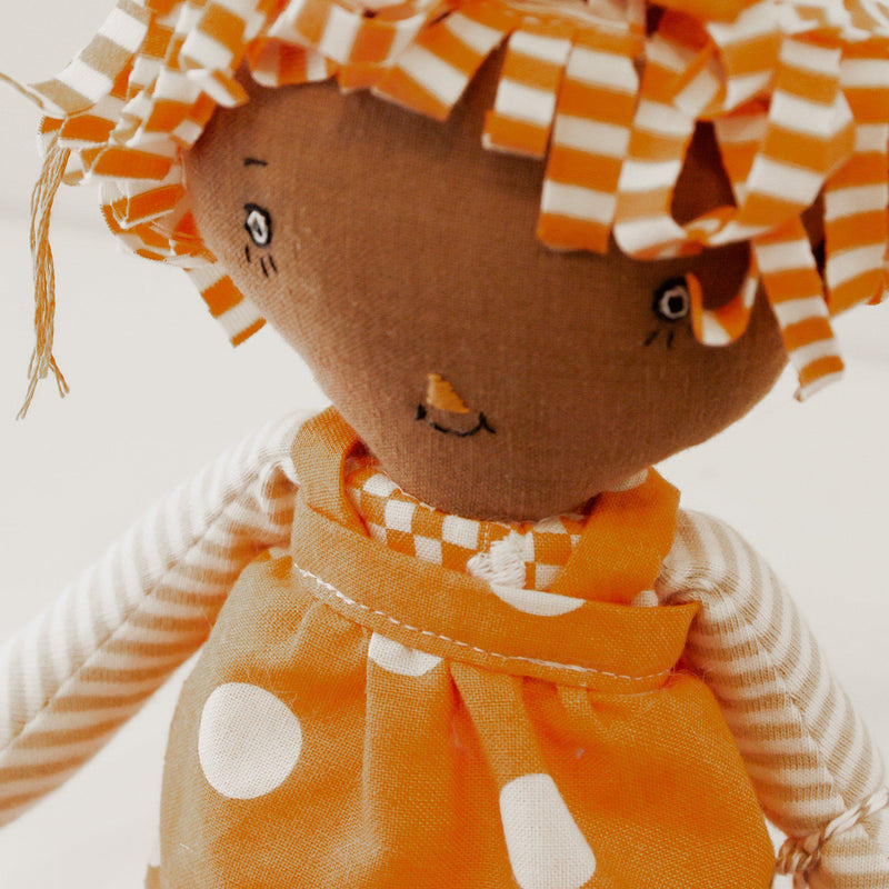 Hutch Studio - Raggedy Carotina 2 - One of a Kind Rag Doll-HutchStudio Original-SKU: - Bunnies By The Bay