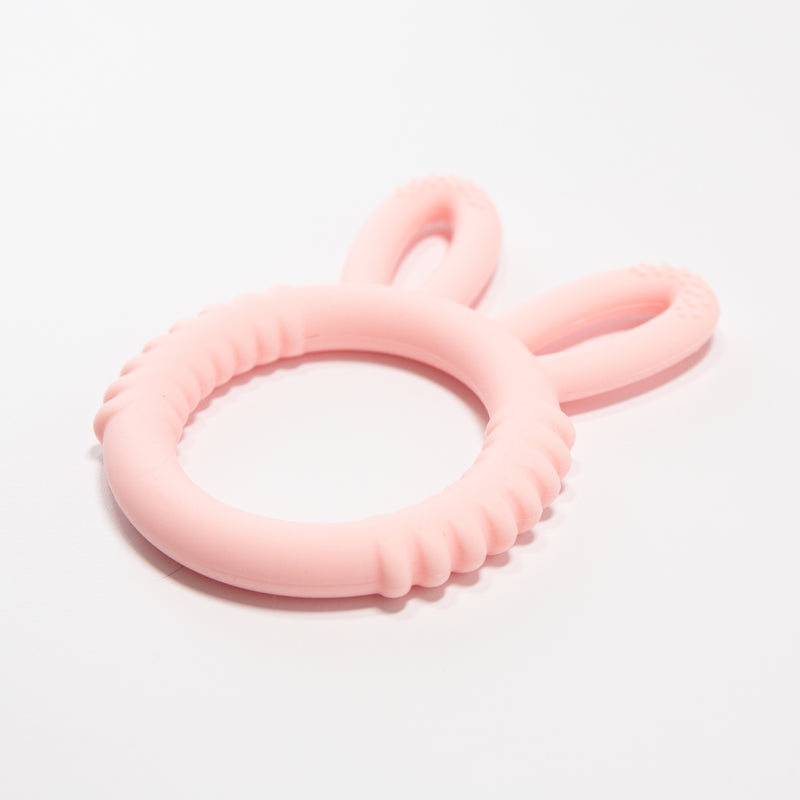 Baby Soother - Silicone Bunny Teething Ring-Teether-SKU: 730009 - Bunnies By The Bay