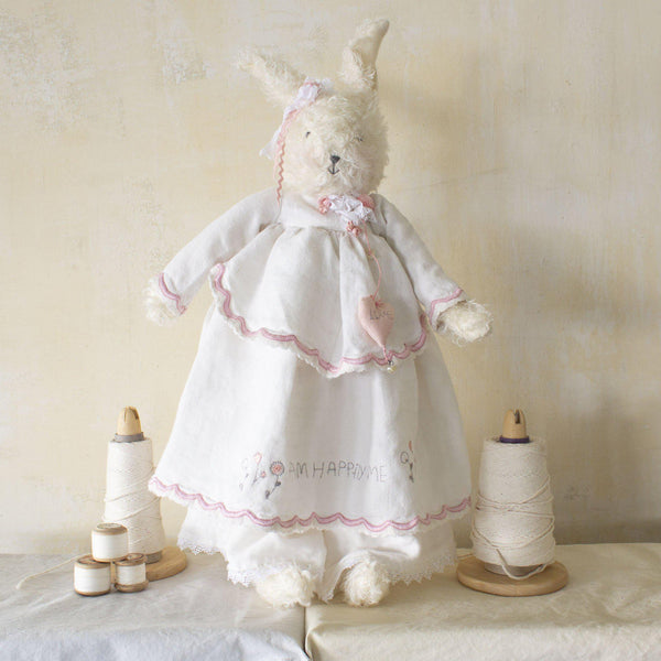 Hutch Studio - Roberta RicRac - One Of A Kind Bunny-HutchStudio Original-Bunnies By The Bay
