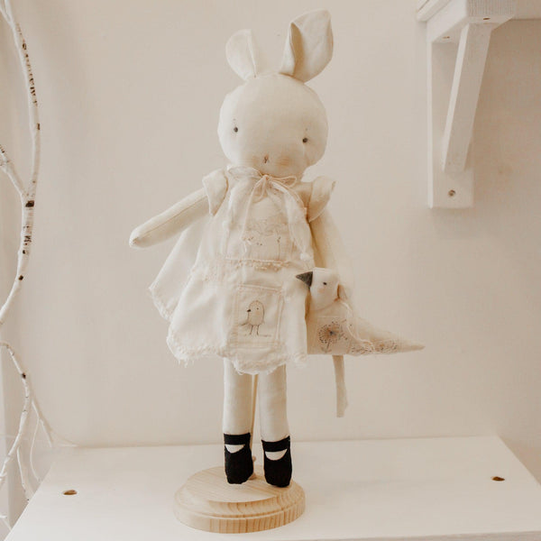 Hutch Studio - Sallie Annie 2 - One of a Kind Bunny-Stuffed Animal-SKU: 730025 - Bunnies By The Bay