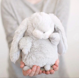 Tiny Nibble 8" Bunny - Gray-Stuffed Bunny-SKU: 100431 - Bunnies By The Bay