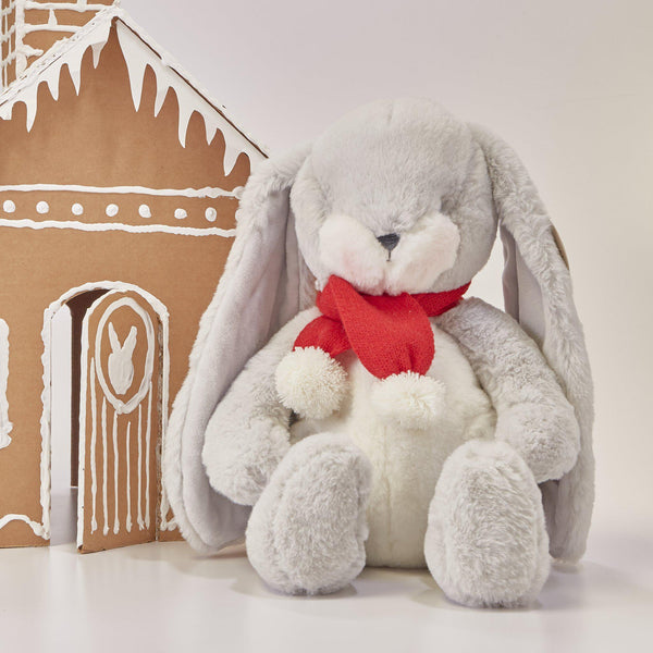 Limited Edition - Holiday Big Nibble Gray 20" Bunny-Holiday Plush-SKU: 497118 - Bunnies By The Bay