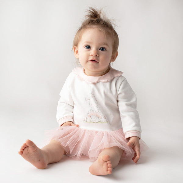Image of Blossom Tutu Delight Bunsie-Apparel-Bunnies By The Bay-6-9 months-White/Pink-bbtbay