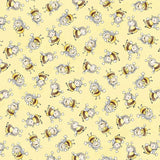 Image of Fabric - Bloom and Little Star Collection - Bunny Bees - 1/4 yard-Fabric-Bunnies By The Bay-bbtbay
