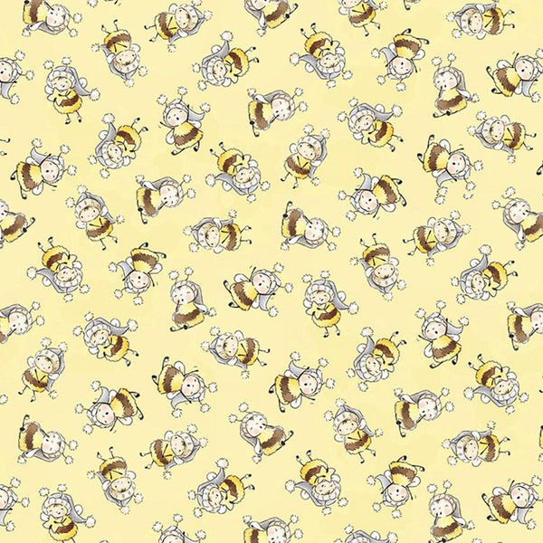 Image of Fabric - Bloom and Little Star Collection - Bunny Bees - 1/4 yard-Fabric-Bunnies By The Bay-bbtbay