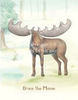 Image of Digital Art: Bruce the Moose-Digital Art-Bunnies By The Bay-bbtbay