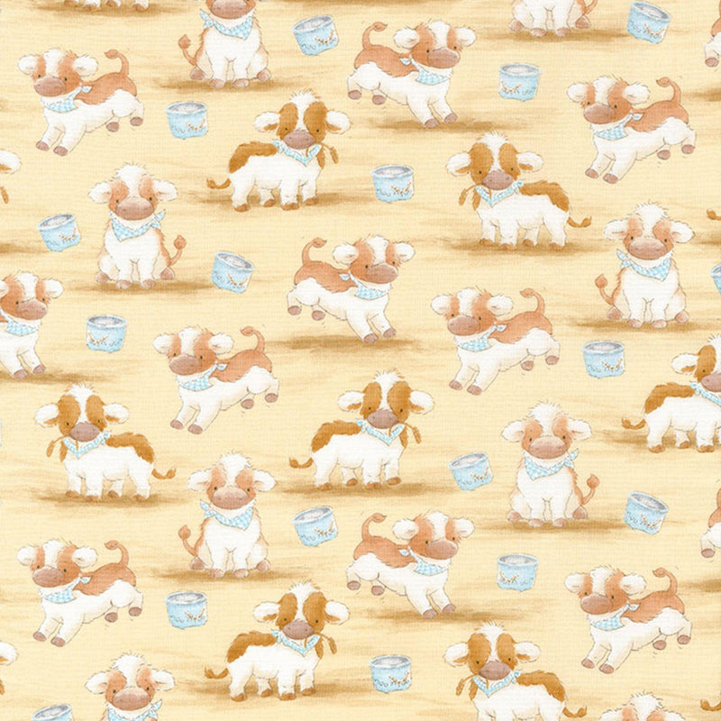 Image of Fabric - Good Friends Farm Collection - Farm Cows - 1/4 yard-Fabric-Bunnies By The Bay-bbtbay