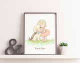 Image of Digital Art: Elsie & Skipit-Digital Art-Bunnies By The Bay-bbtbay