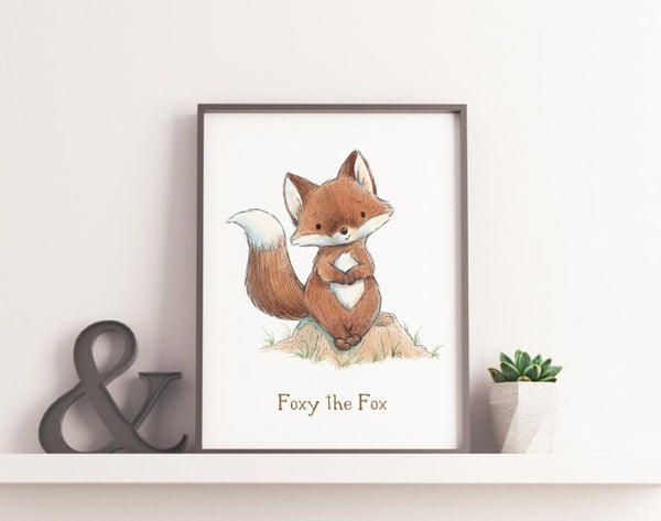 Image of Digital Art: Foxy the Fox-Digital Art-Bunnies By The Bay-bbtbay