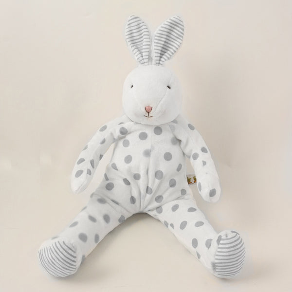 Polka dots Bunny Gray - Carrots® Collection a Stuffed Bunny from Bunnies By The Bay: , , , SKU: 100883, Barcode: 843584017503