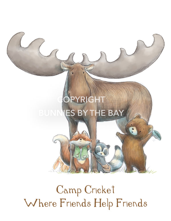 Image of Digital Art: Camp Cricket-Digital Art-Bunnies By The Bay-bbtbay