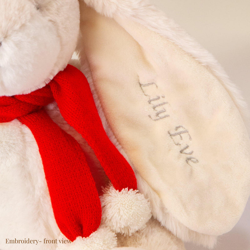 RETIRED - Limited Edition - Holiday Little Nibble Grey Bunny-Holiday Plush-SKU: - Bunnies By The Bay