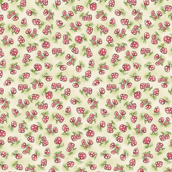 Image of Fabric - Camp Cricket Collection - Mini Mushrooms - 1/4 yard-Fabric-Bunnies By The Bay-bbtbay