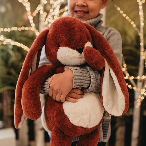 Big Floppy Nibble 20" Bunny - Paprika-Stuffed Animal-SKU: 104408 - Bunnies By The Bay