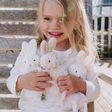 Bunny Plush Stuffed Animal - Roly Poly Bun Bun White Bunny - Limited Edition-Stuffed Animal-SKU: 101065 - Bunnies By The Bay