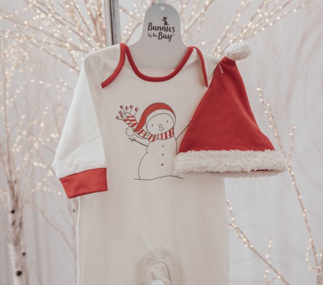 Organic Flurry Romper-Holiday - Limited Editions-SKU: - Bunnies By The Bay