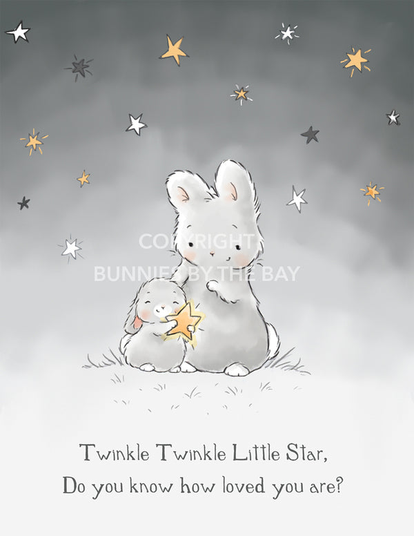 Image of Digital Art: Twinkle Twinkle Little Star-Digital Art-Bunnies By The Bay-bbtbay