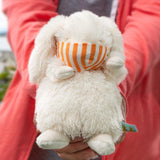 Wee Rutabaga Bunny with Face Mask-Stuffed Animal-SKU: 101139 - Bunnies By The Bay